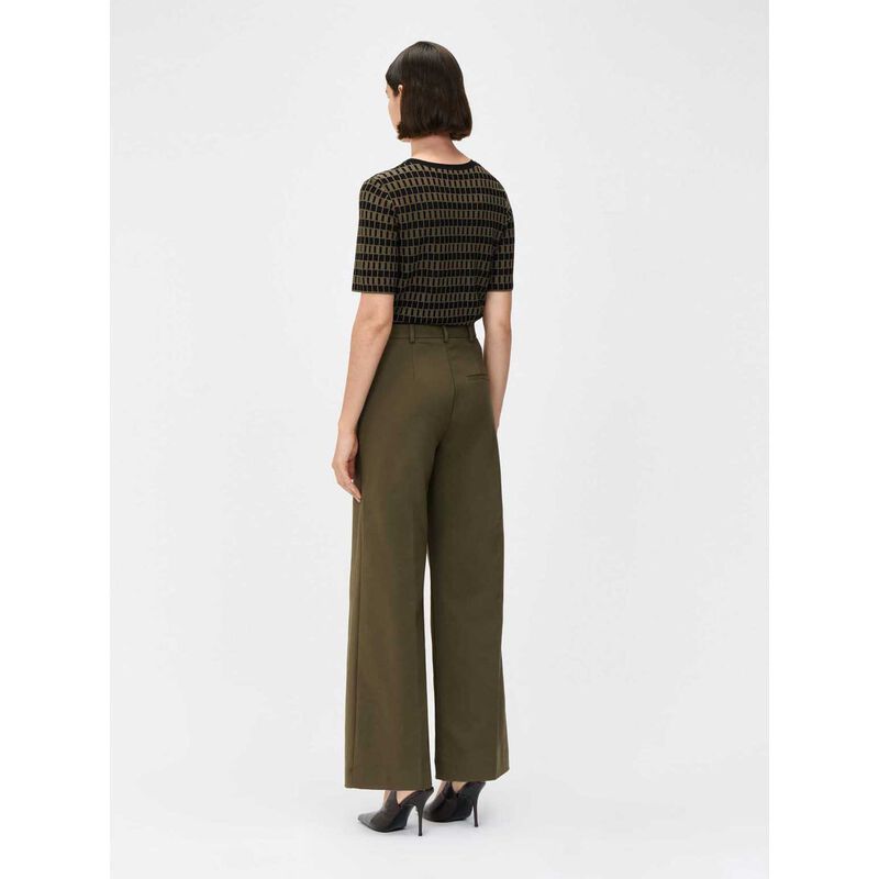 Veronika Maine Check Jacquard Knitted Tee image number 1